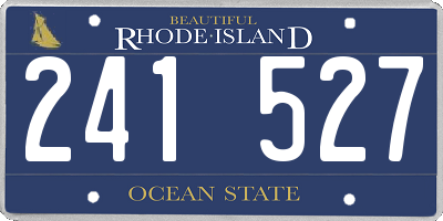 RI license plate 241527