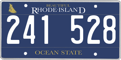 RI license plate 241528