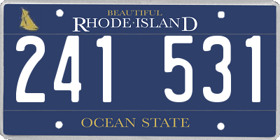 RI license plate 241531