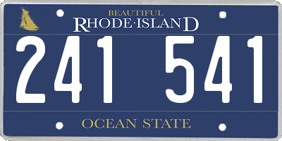 RI license plate 241541