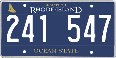 RI license plate 241547