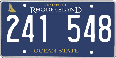 RI license plate 241548