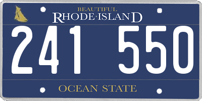 RI license plate 241550