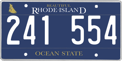 RI license plate 241554