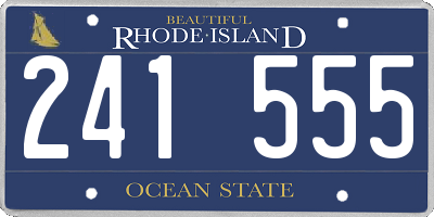 RI license plate 241555