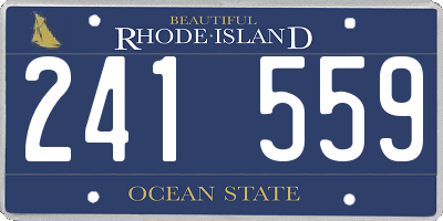 RI license plate 241559