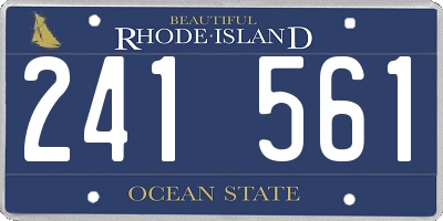 RI license plate 241561