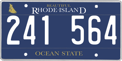 RI license plate 241564