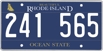 RI license plate 241565