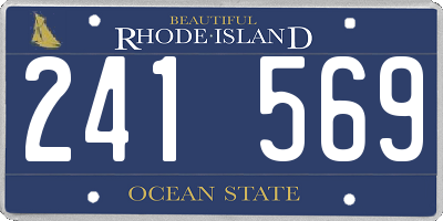 RI license plate 241569