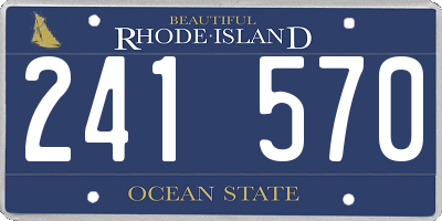 RI license plate 241570