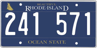 RI license plate 241571