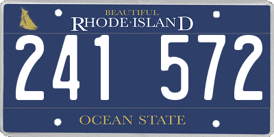 RI license plate 241572
