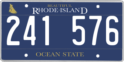 RI license plate 241576
