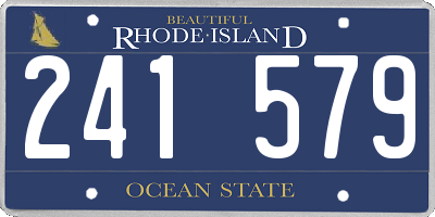 RI license plate 241579