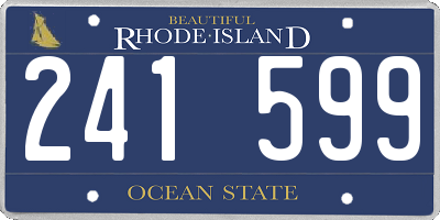 RI license plate 241599