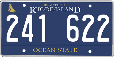 RI license plate 241622