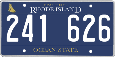 RI license plate 241626