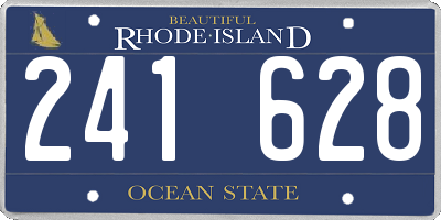 RI license plate 241628