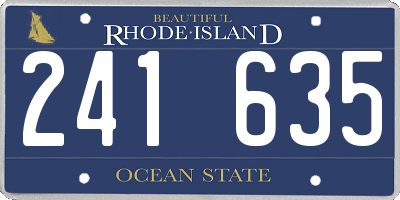 RI license plate 241635