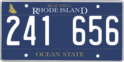 RI license plate 241656