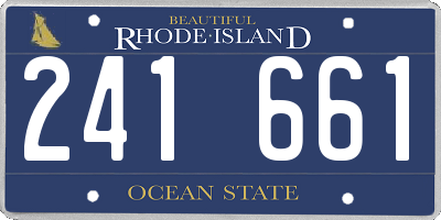 RI license plate 241661