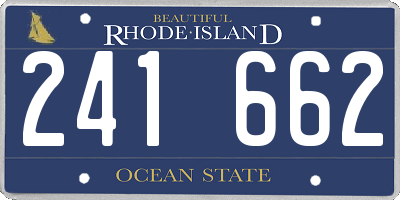 RI license plate 241662