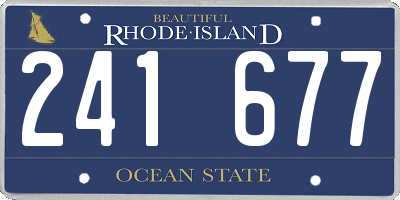RI license plate 241677