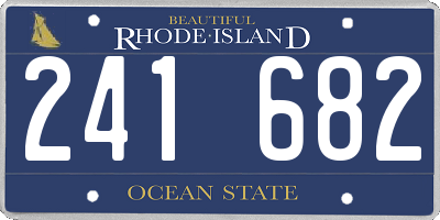 RI license plate 241682