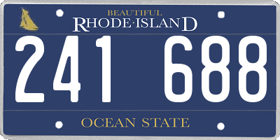 RI license plate 241688