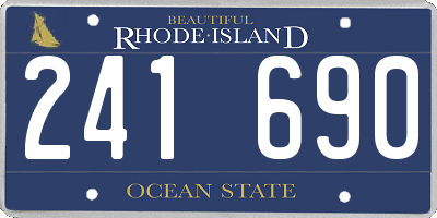 RI license plate 241690