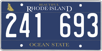 RI license plate 241693