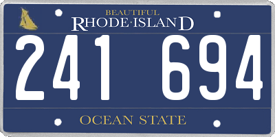 RI license plate 241694