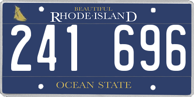 RI license plate 241696