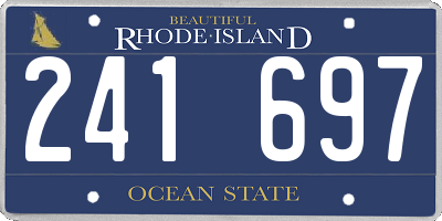 RI license plate 241697