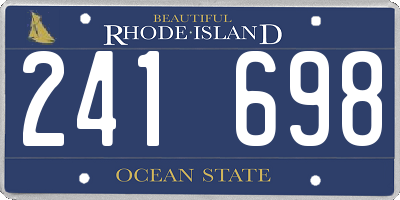 RI license plate 241698