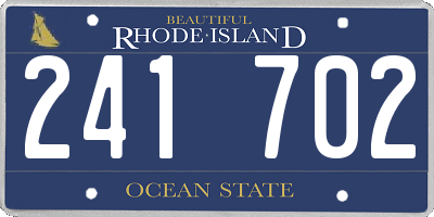 RI license plate 241702