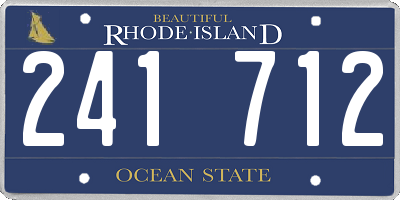 RI license plate 241712