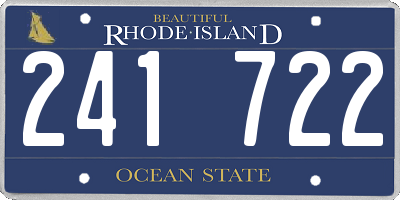 RI license plate 241722