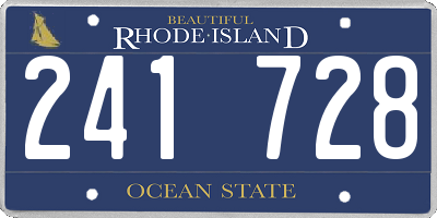 RI license plate 241728