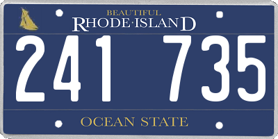 RI license plate 241735