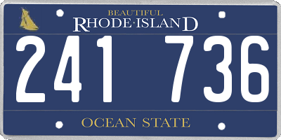 RI license plate 241736