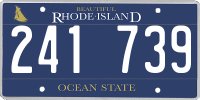 RI license plate 241739