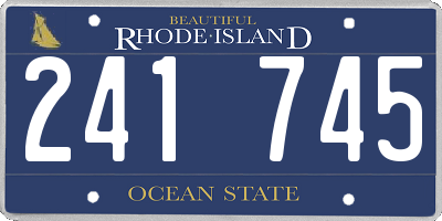 RI license plate 241745