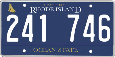 RI license plate 241746