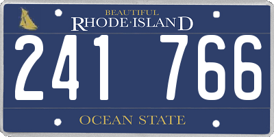 RI license plate 241766