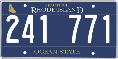RI license plate 241771