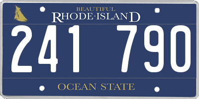 RI license plate 241790