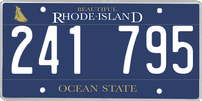 RI license plate 241795
