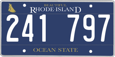 RI license plate 241797